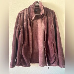 MEDIUM PURPLE ZIP UP SWEATER